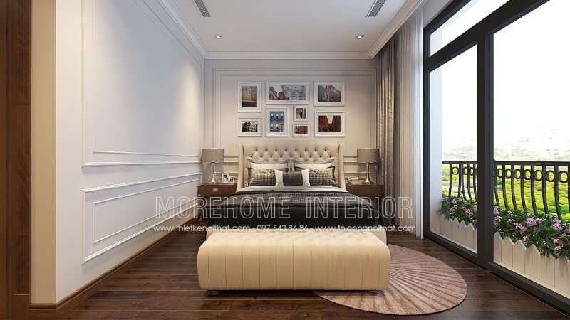 Giường ngủ chung cư gỗ tự nhiên Giường ngủ chung cư gỗ tự nhiên
