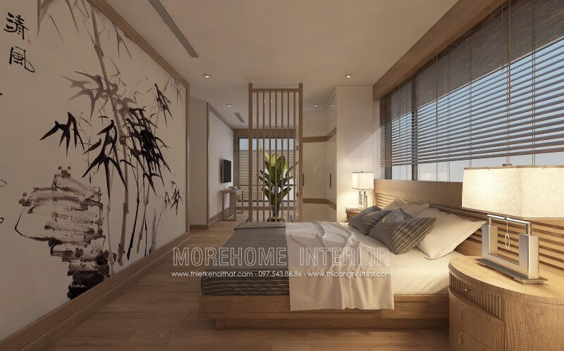 Giường ngủ chung cư gỗ tự nhiên Giường ngủ chung cư gỗ tự nhiên