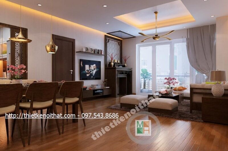 Mẫu thiết kế phòng khách hiện đại đang là một trong những xu thế lựa chọn của nhiều căn hộ chung cư hiện nay Thiết kế phòng khách chung cư hiện đại